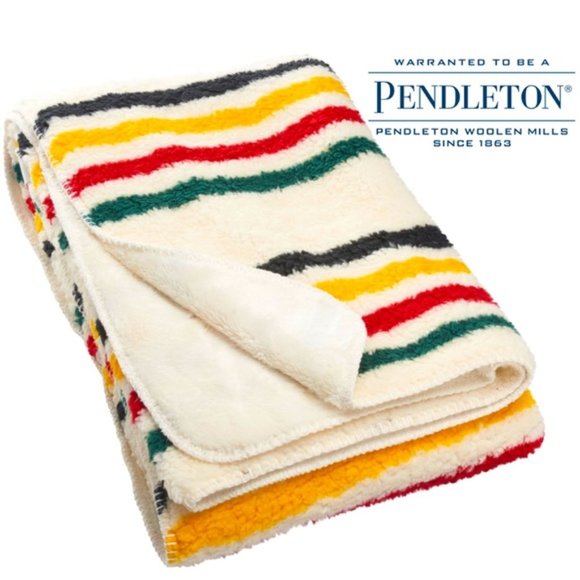 Pendleton Bedding Nwt Pendleton Glacier Striped Throw Blanket 5x70